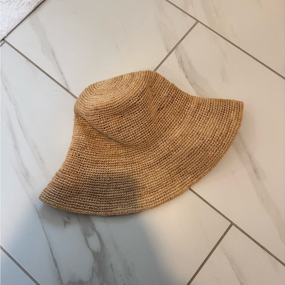Jenni Kayne Straw Sun Hat - Natural Tan